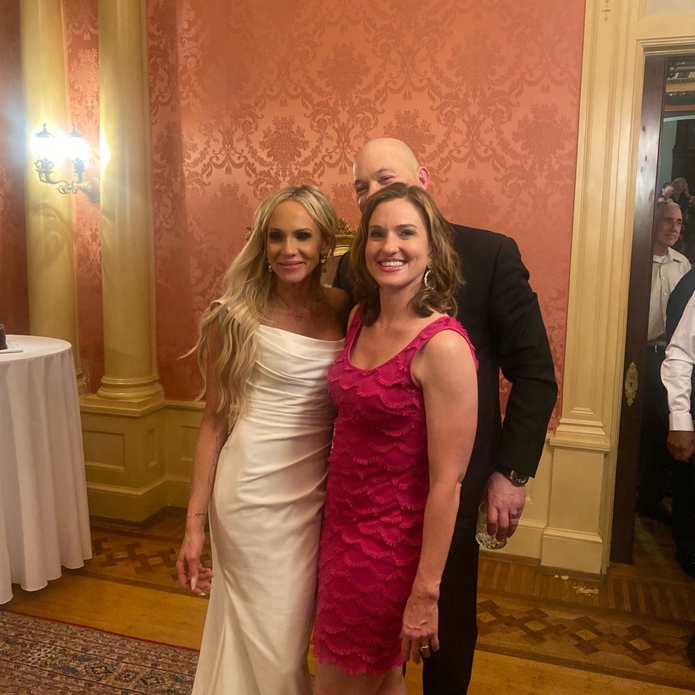 White Ruched One Shoulder Wedding Gown DESIGNER with free $800 Veil!